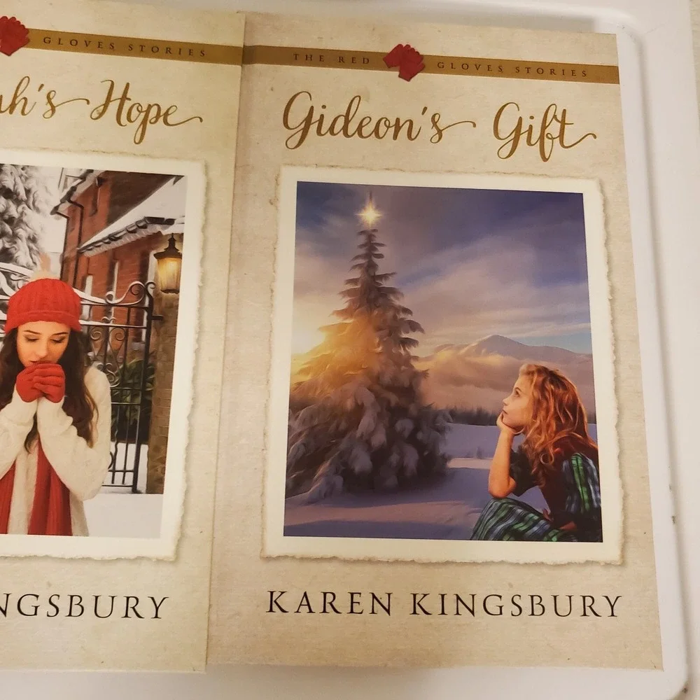 Karen Kingsbury Red Gloves Stories 3 Books Sarahs Song Hannahs Hope Gideons Gift